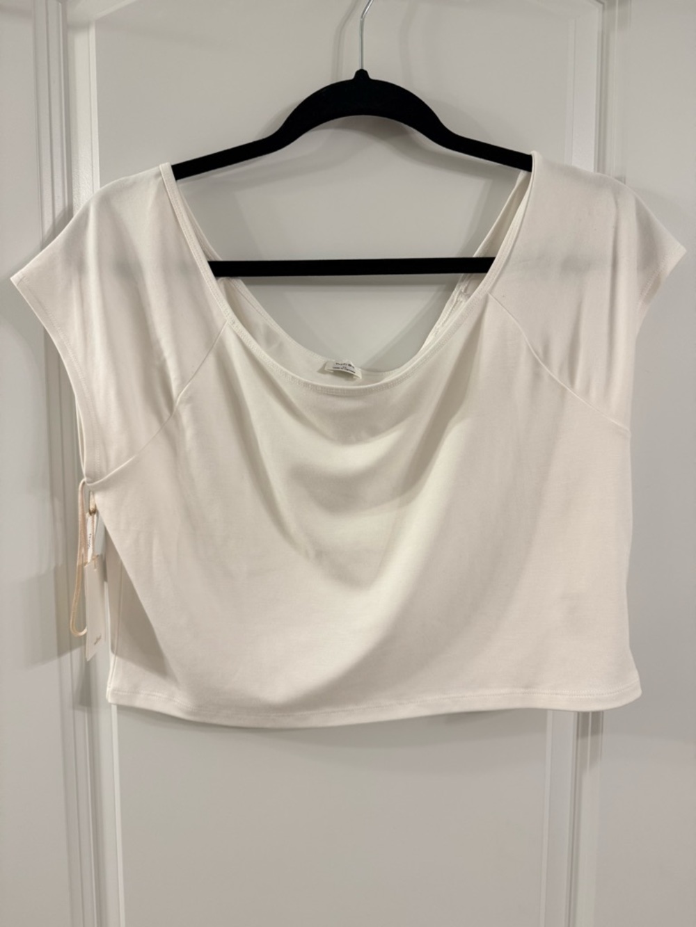 Wilfred White Minimalist Crop Top (XL)